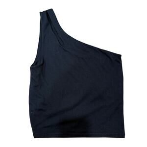 Abercrombie & Fitch Black One Shoulder Seamless Cutout Detail Tank Top Size XS